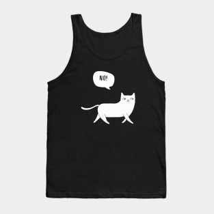 Cat saying No Tank Top